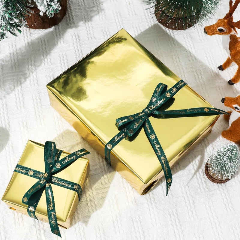 NESCCI Golden Metallic Wrapping Paper, Solid Color Paper,Gift Wrapping Paper,Perfect for Wedding,Valentine's Day,Birthday, Christmas,Baby Shower,DIY Bouquet (17 Inches X 32.8 Feet) - Image 3